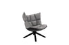 Husk Swivel Armchair with Snug Sides
