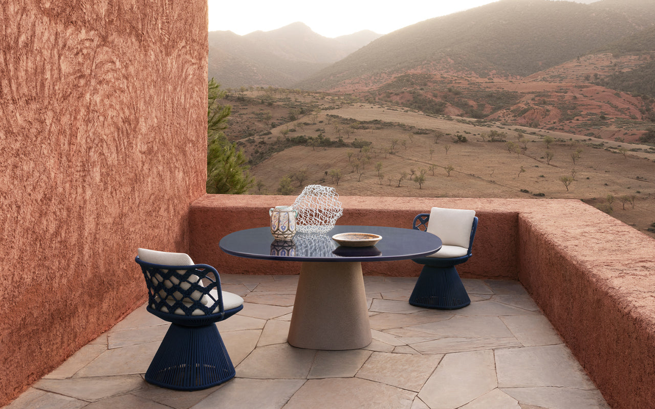 Featuring the Allure O' Outdoor Table and Flair O' Outdoor Chair.
