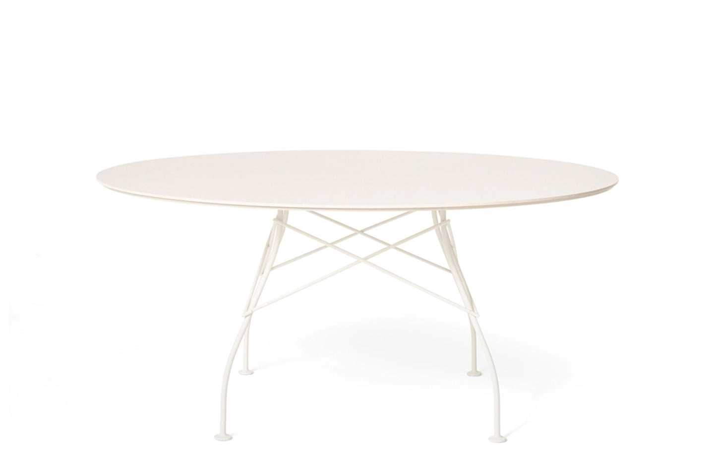 Glossy XXL Outdoor Round Table - Stoneware
