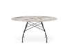 Glossy XXL Round Table - Stoneware
