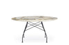 Glossy XXL Round Table - Stoneware
