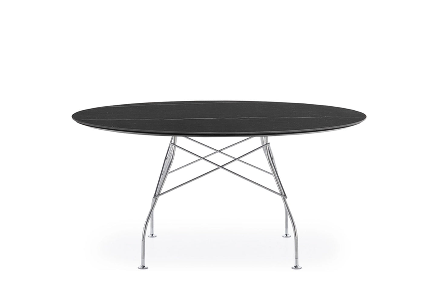 Glossy XXL Round Table - Stoneware
