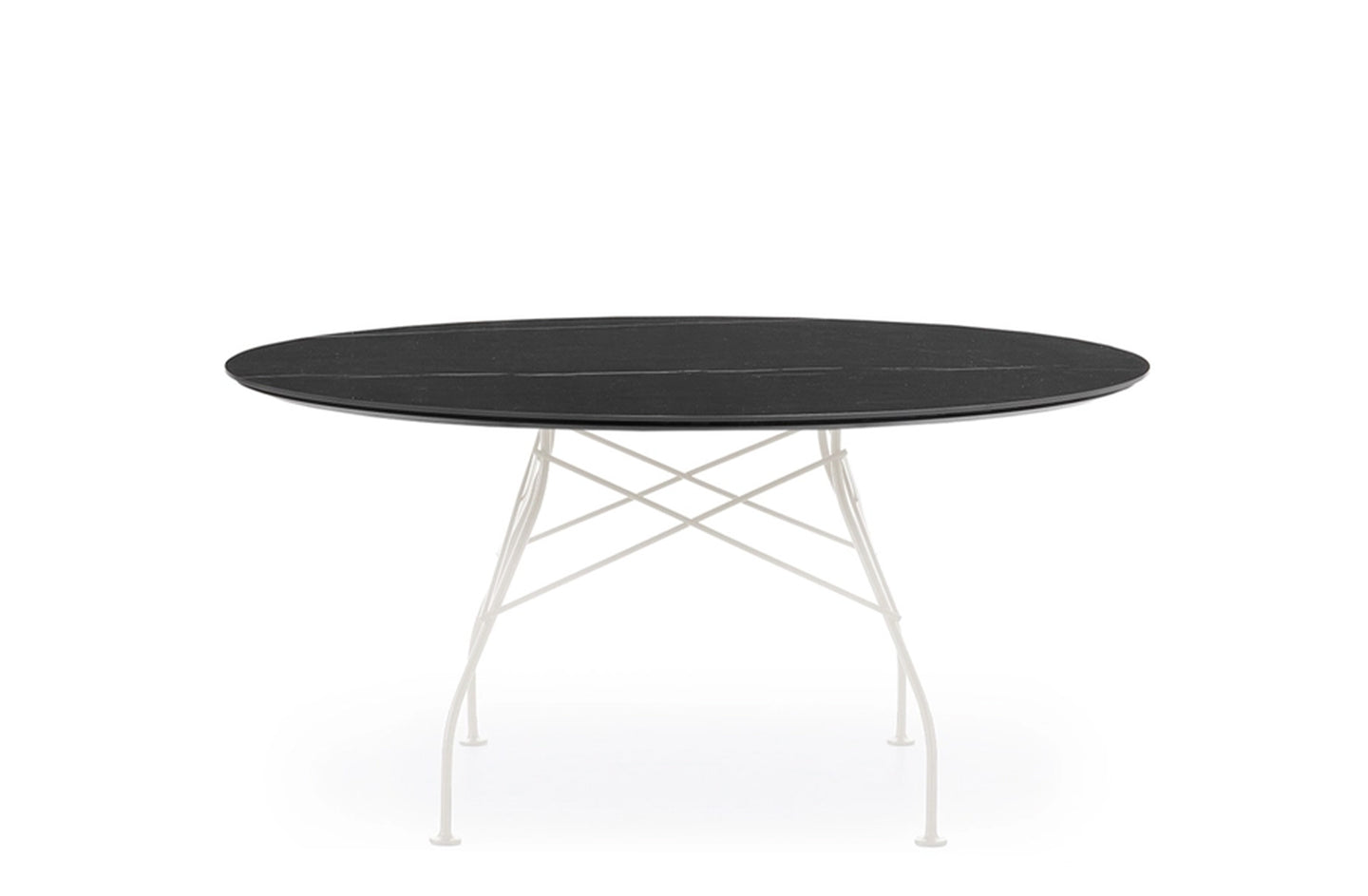 Glossy XXL Round Table - Stoneware
